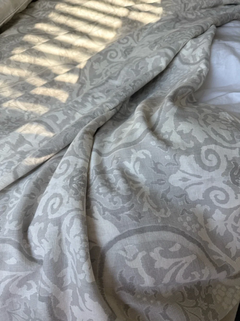 PEACOCK ALLEY 100% Linen KING Duvet Cover